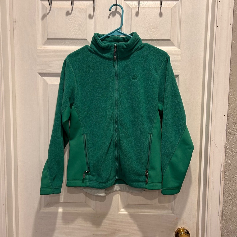 Nike ACG Womens Fleece Jacket‎ Full Zip Therma-Fit Green Outdoors Large